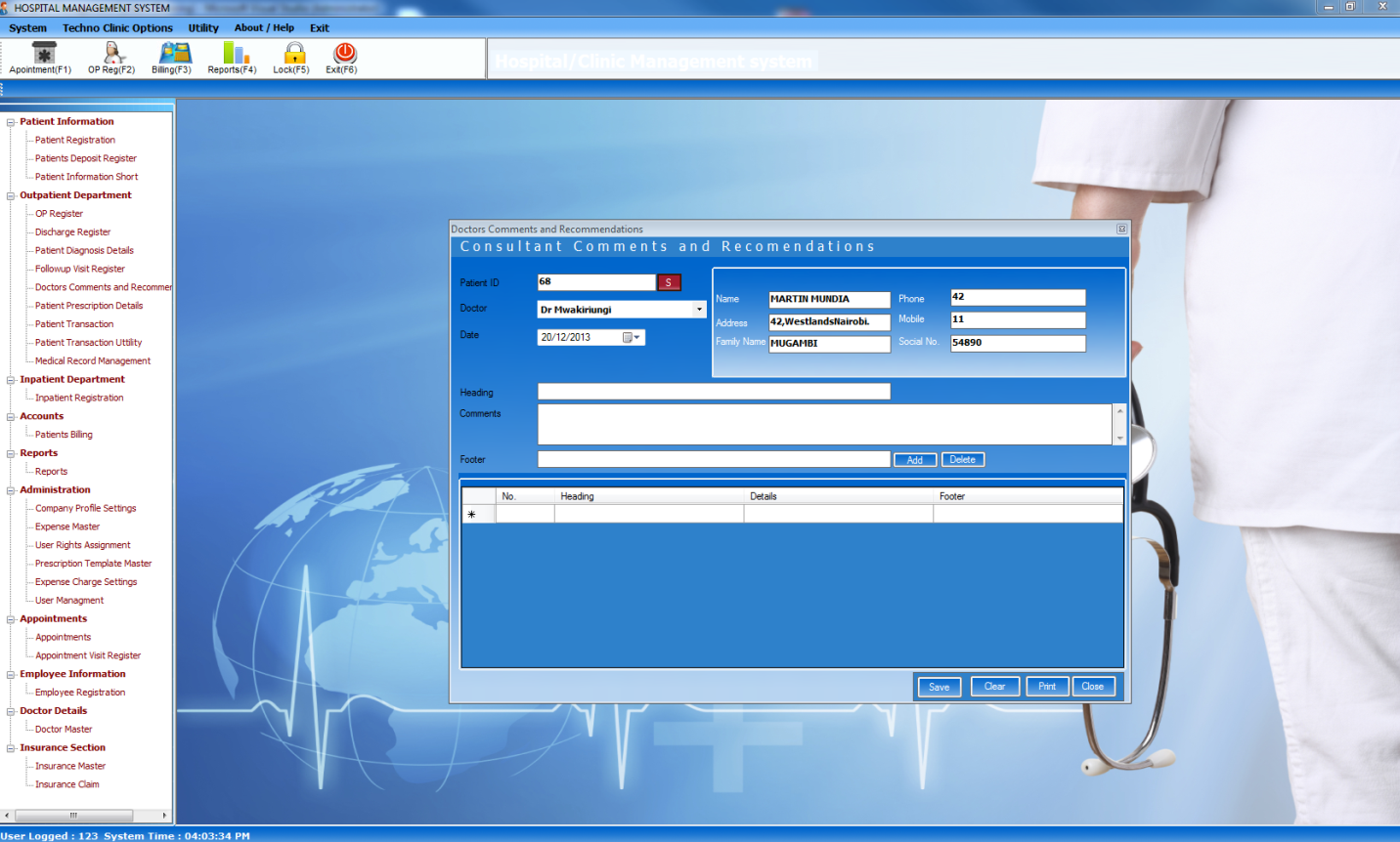 Hospital management system